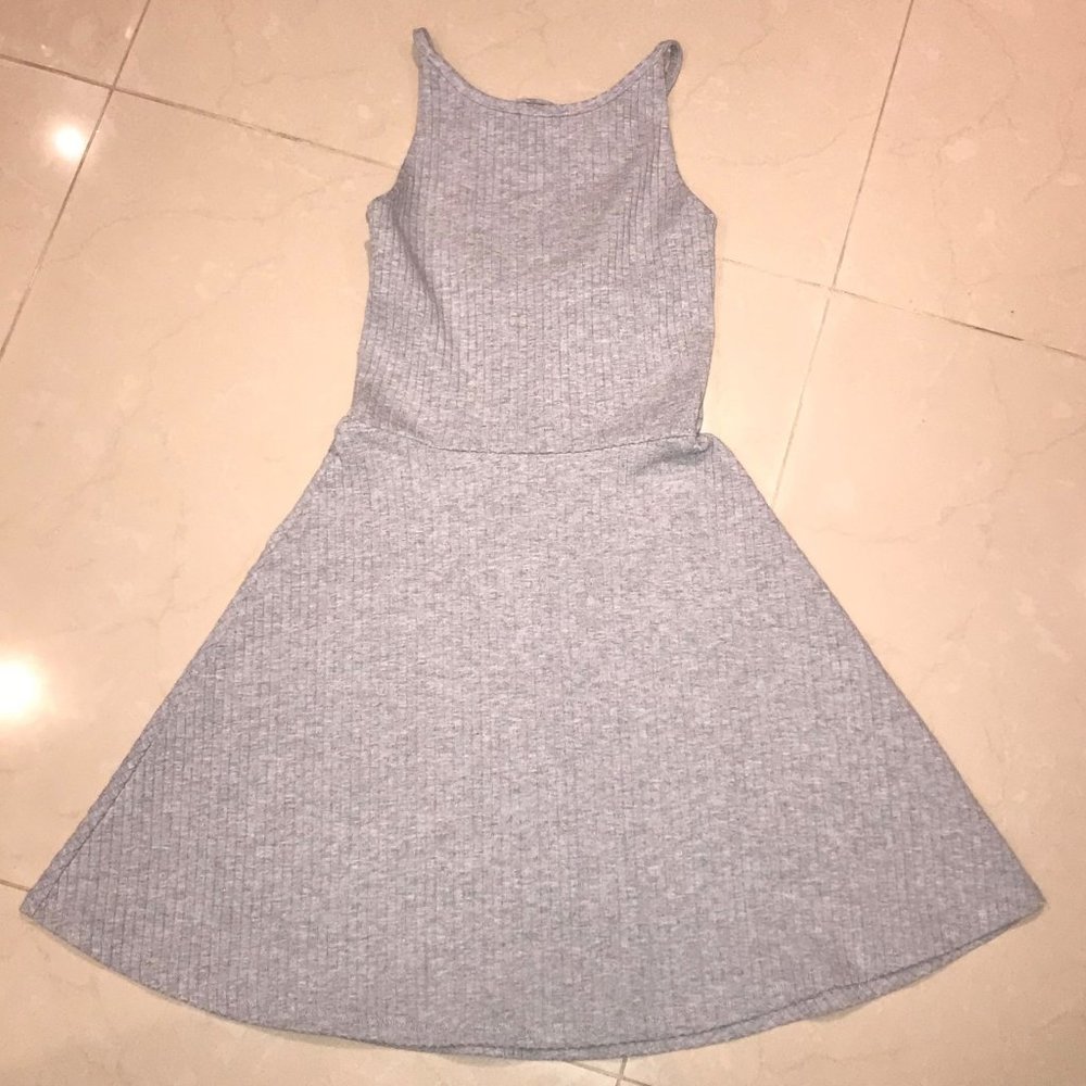 TOPSHOP | Mini Dress | Light Grey | Size 4